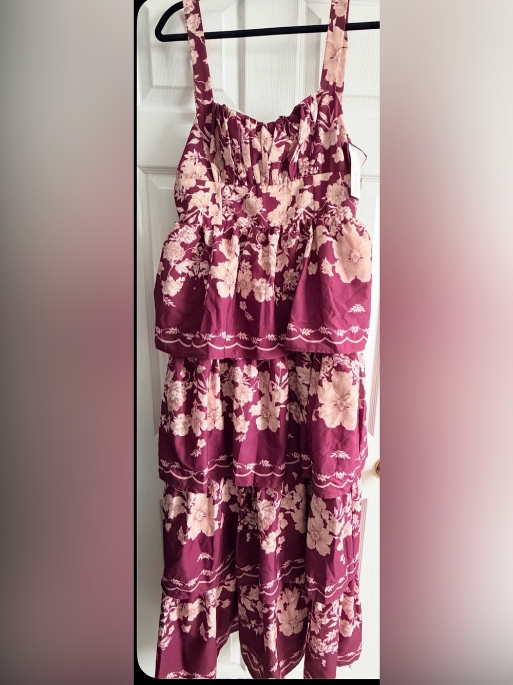 MARBLE Sleeveless Dress in Deep Plum